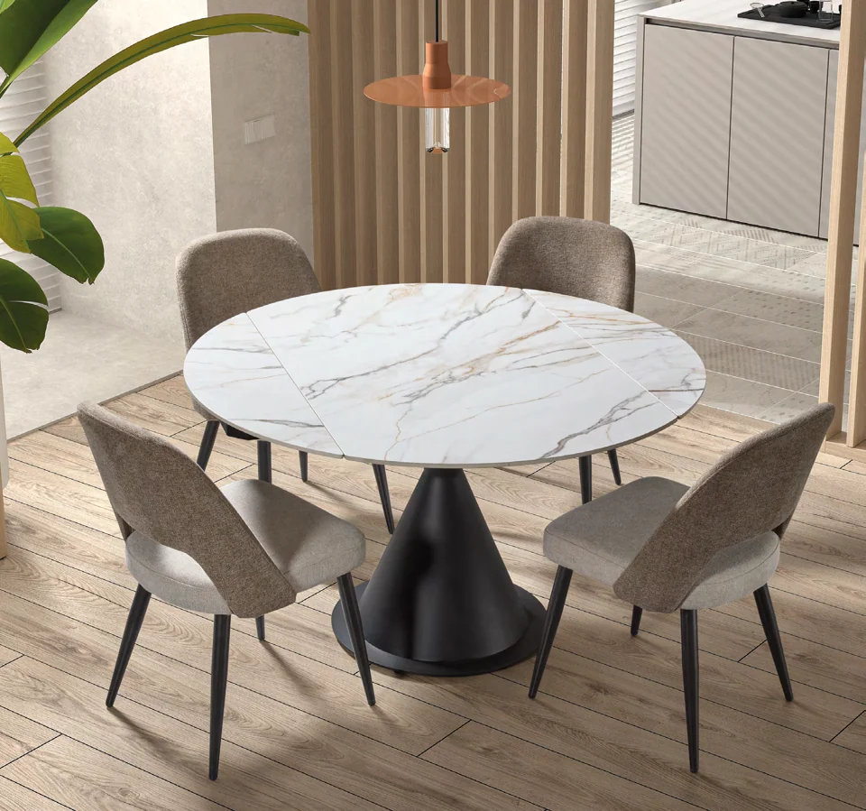 Comedor en tonos claros
