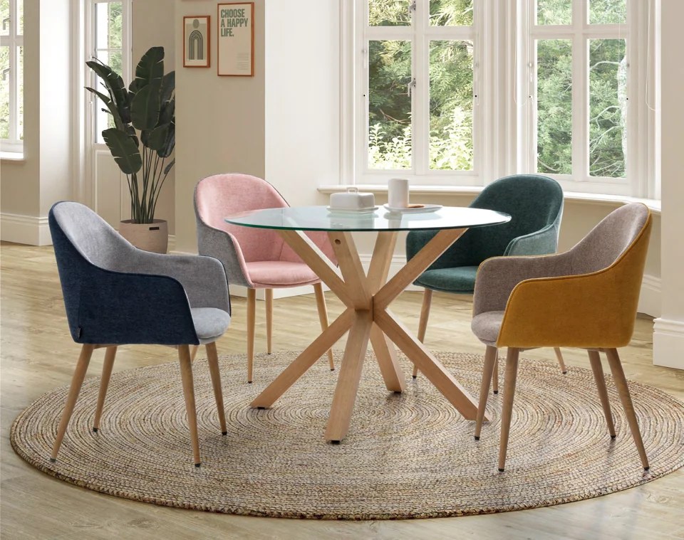 Comedor con textura natural