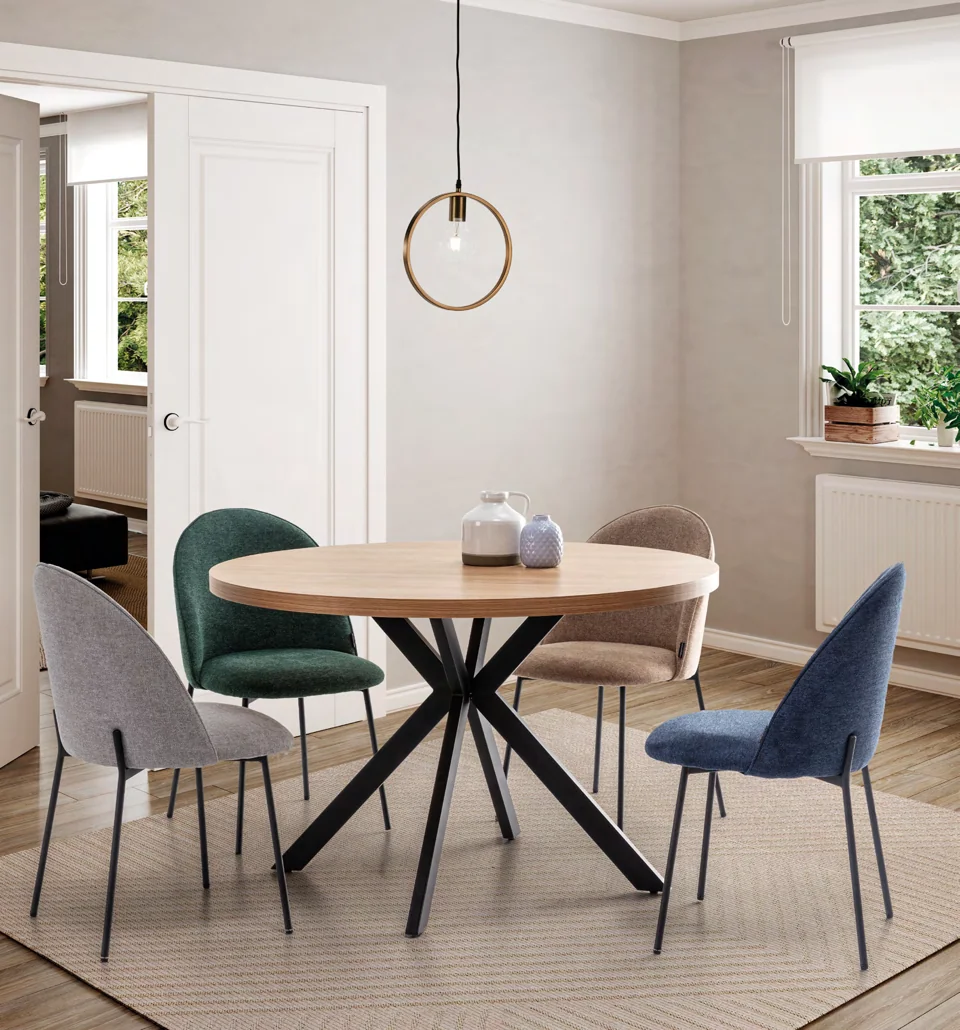 Comedor con textura natural